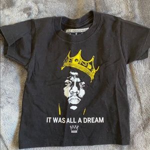 Notorious B.I.G toddler shirt. Size 3t